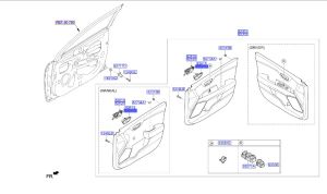 جرم مقبض باب داخلي أمامي يمين