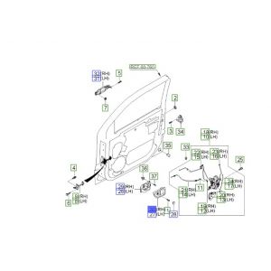 جرم مقبض باب داخلي أمامي يمين