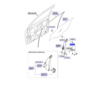 ذراع رفع و تنزيل زجاج الباب