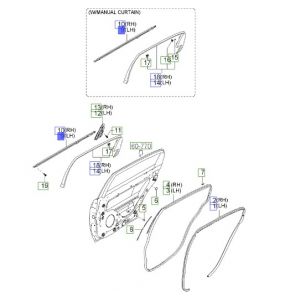 جلدة حزام باب خارجية