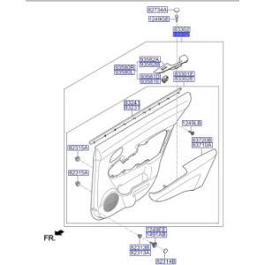 ديكور باب داخلي خلفي يسار كامل