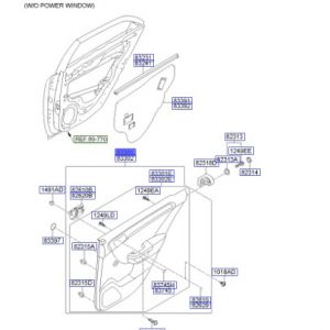 ديكور باب داخلي خلفي يسار كامل