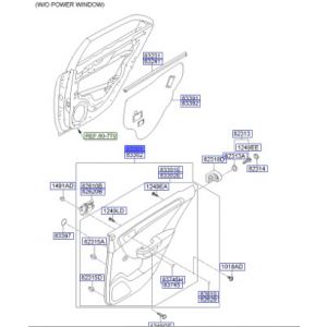 ديكور باب داخلي خلفي يسار كامل