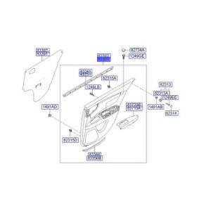 ديكور باب داخلي خلفي يسار كامل