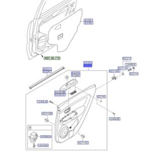 ديكور باب داخلي خلفي يسار كامل