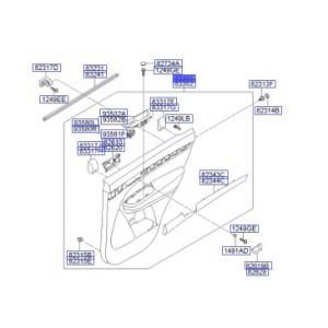ديكور باب داخلي خلفي يسار كامل