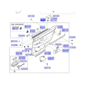ديكور باب داخلي خلفي يسار كامل