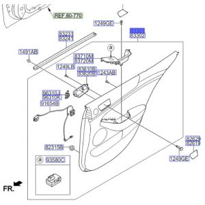 ديكور باب داخلي خلفي يسار كامل