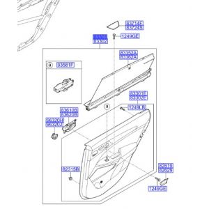 ديكور باب داخلي خلفي يسار كامل