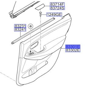 ديكور باب داخلي خلفي يسار