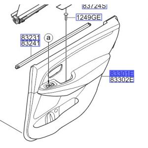 ديكور باب داخلي خلفي يسار