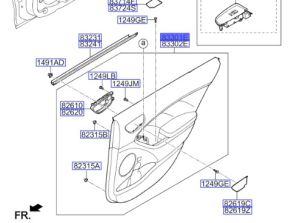 ديكور باب داخلي خلفي يسار