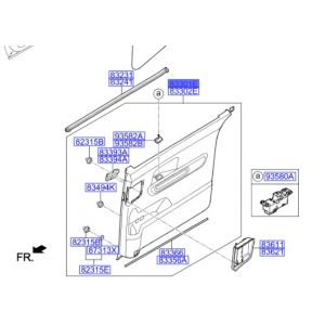 ديكور باب داخلي خلفي يسار