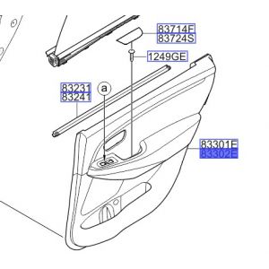 ديكور باب داخلي خلفي يمين