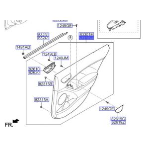ديكور باب داخلي خلفي يمين