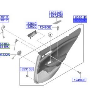ديكور باب داخلي خلفي يمين