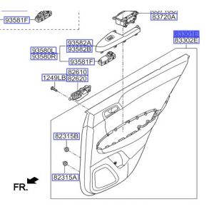 ديكور باب داخلي خلفي يسار
