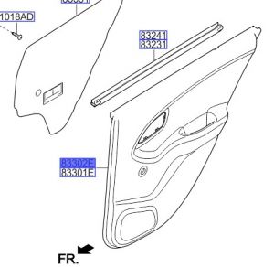 ديكور باب داخلي خلفي يمين