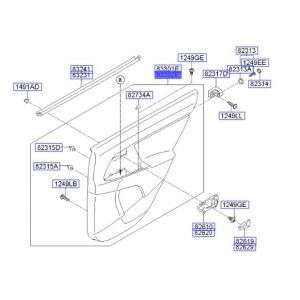 ديكور باب داخلي خلفي يمين