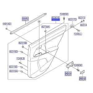 ديكور باب داخلي خلفي يمين