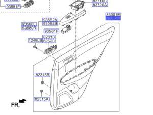 ديكور باب داخلي خلفي يمين