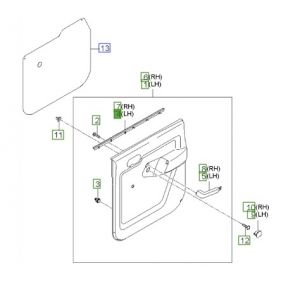 جلدة حزام باب داخلية