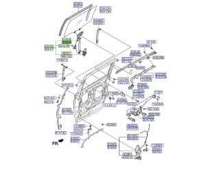 منظم كهربائي لرفع و تنزيل زجاج الباب الخلفي يسار