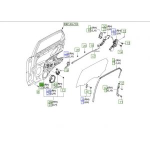 منظم كهربائي لرفع و تنزيل زجاج الباب الخلفي يمين