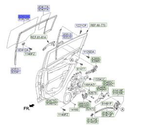 زجاج نافذة الباب