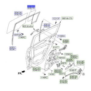 زجاج نافذة الباب الثابت