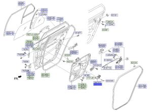 دينمو زجاج الباب الخلفي يسار
