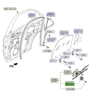 دينمو زجاج الباب الخلفي يسار
