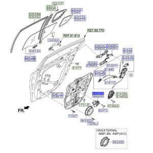 دينمو زجاج الباب الخلفي يسار