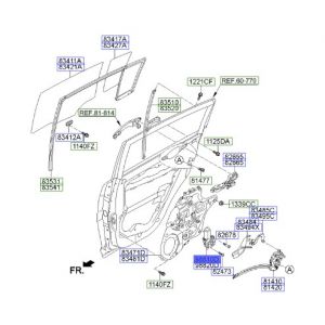 دينمو زجاج الباب الخلفي يسار