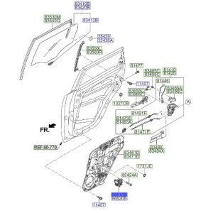 دينمو زجاج الباب الخلفي يسار
