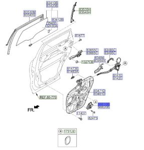 دينمو زجاج الباب الخلفي يسار
