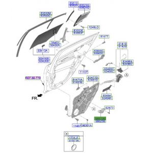 دينمو زجاج الباب الخلفي يسار