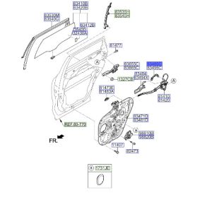 قاعدة مقبض باب خارجية