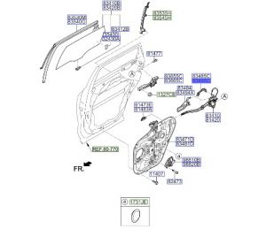 قاعدة مقبض باب خارجية