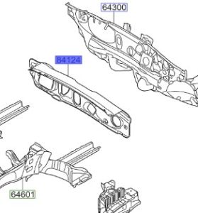 عازل صاجة الكابينة الأمامية كاملة
