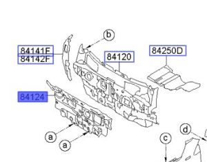 عازل صاجة الكابينة الأمامية كاملة