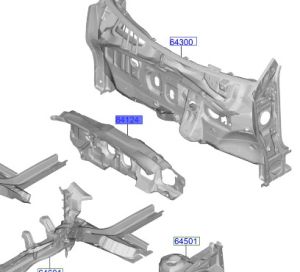 عازل صاجة الكابينة الأمامية كاملة