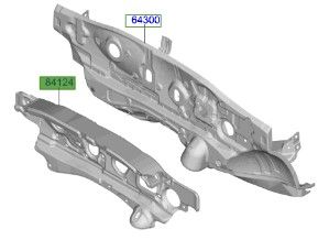 عازل صاجة الكابينة الأمامية كاملة