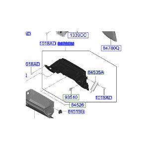 قطعة طبلون سفلية يمين