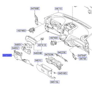 قطعة طبلون سفلية يسار