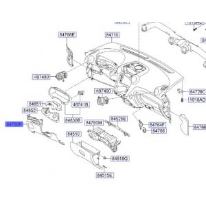 قطعة طبلون سفلية يسار