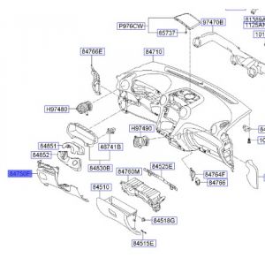 قطعة طبلون سفلية يسار