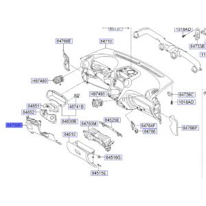 قطعة طبلون سفلية يسار
