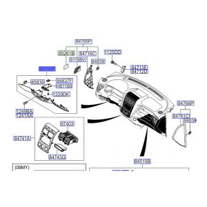 قطعة طبلون سفلية يسار