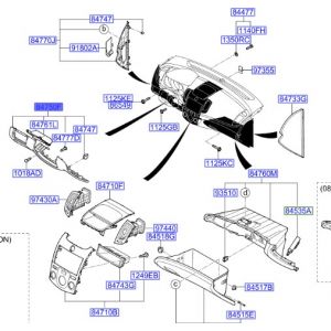 قطعة طبلون سفلية يسار